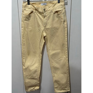 Women's Kensie Yellow Ankle & Cropped stretch Jeans Size 6